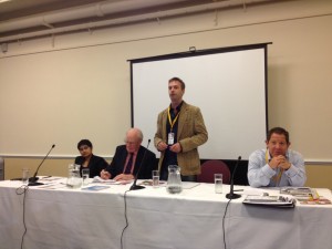 Stephen Tall introduces the panel at our Civil Liberties Event